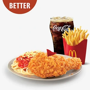 1-pc. Spicy Chicken McDo w/ McSpaghetti & Fries Meal