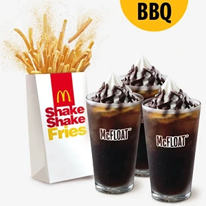 BFF Shake Shake Fries BBQ N' McFloat Combo