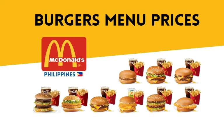 McDonald’s Burgers Menu with Prices & Nutrition (2024)