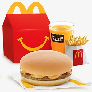 Burger McDo Happy Meal with Fries and Juice