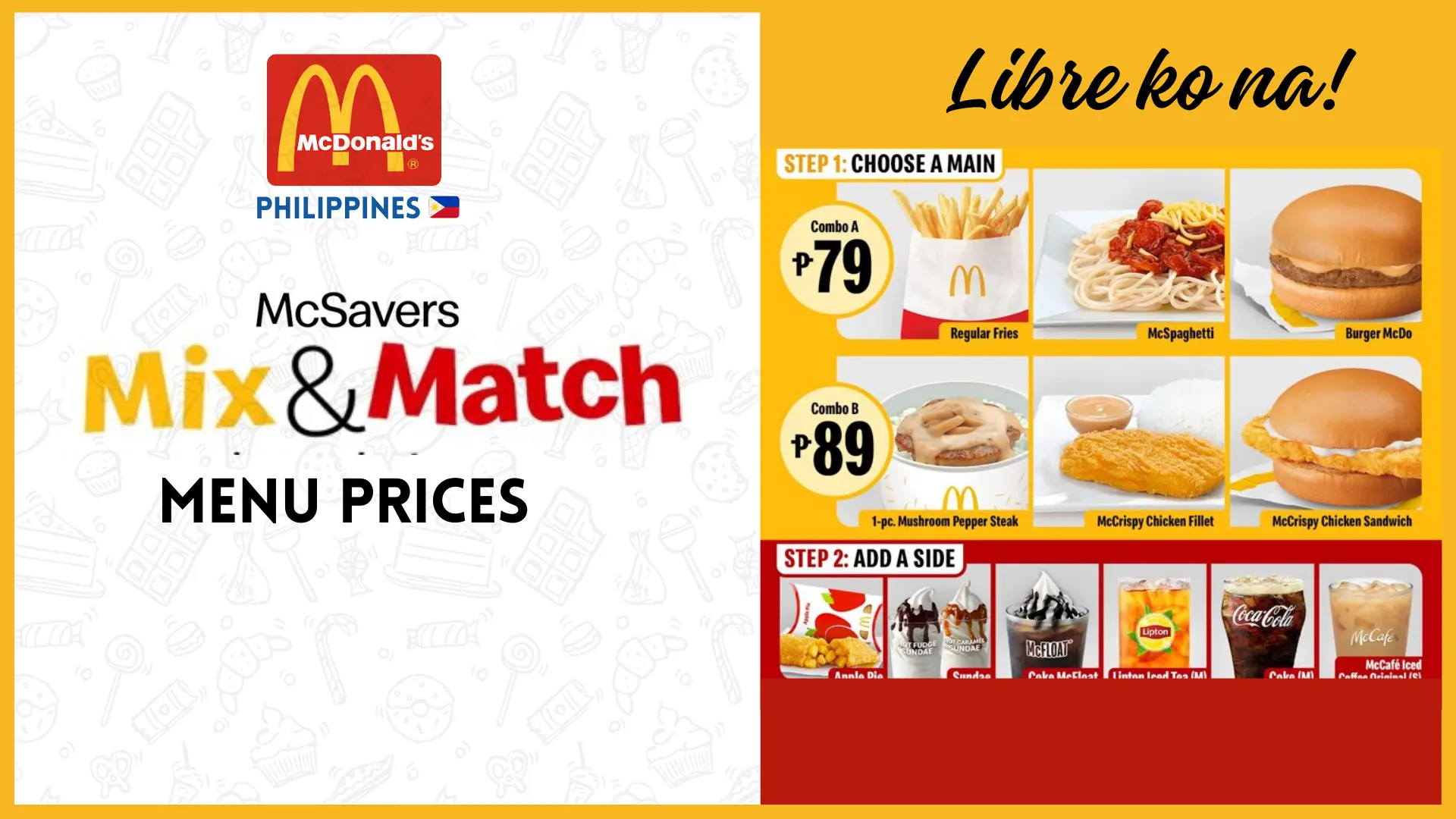 McDonald's Mix And Match Menu (January, 2025)