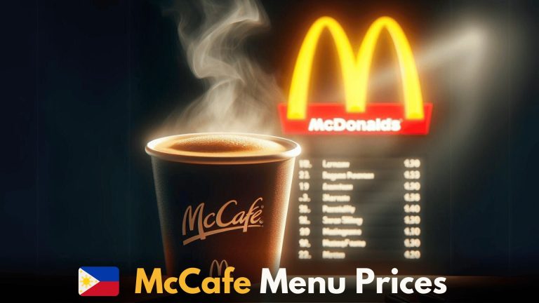 McCafe Menu with Prices & Nutrition Calories (June 2024)