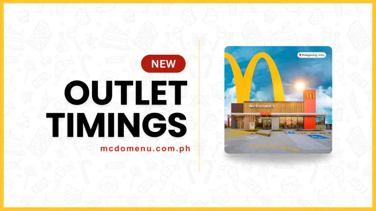 opening & closing timings of mcdonalds city store outlets