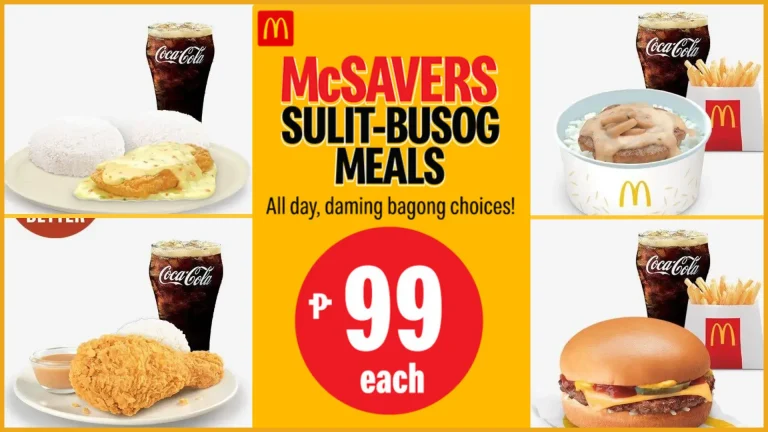 McDonald’s Sulit Busog Menu in the Philippines (October 2024)