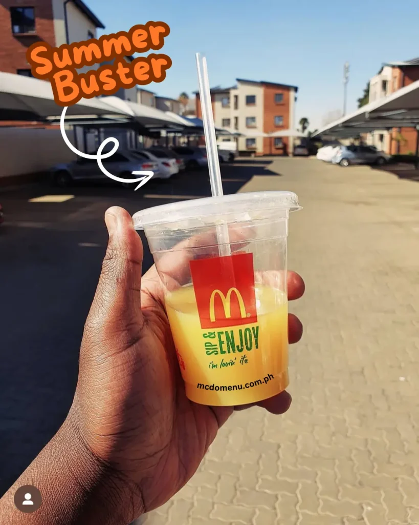 mcdo orange juice philippines summer drink