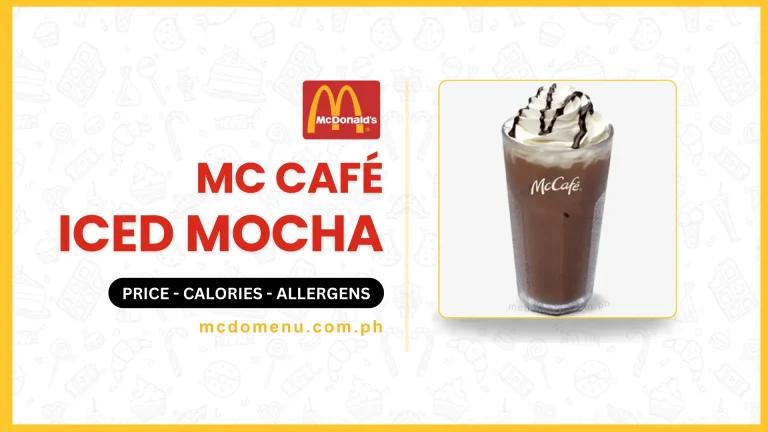 McDo Iced Mocha Prices